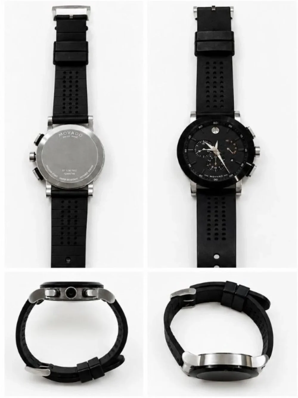 Movado Museum Sport Swiss Chronograph Men's Watch Black